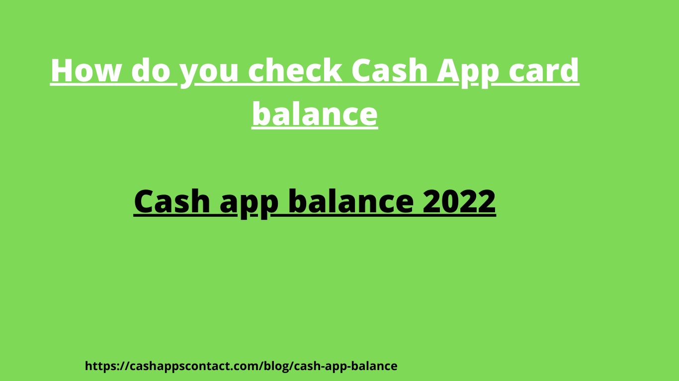 How to Cash App Card Balance in Simple Steps? Easy Steps 2022 - Article Ring