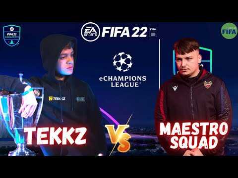 TEKKZ VS MAESTRO SQUAD - FIFA 22 FUT eCHAMPIONS LEAGUE | PRÓ VS PRÓ